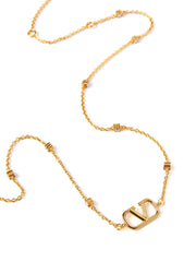 Valentino Garavani Gold Brass Necklace - One Size
