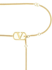 Valentino Garavani Gold Brass Regular Belt - M