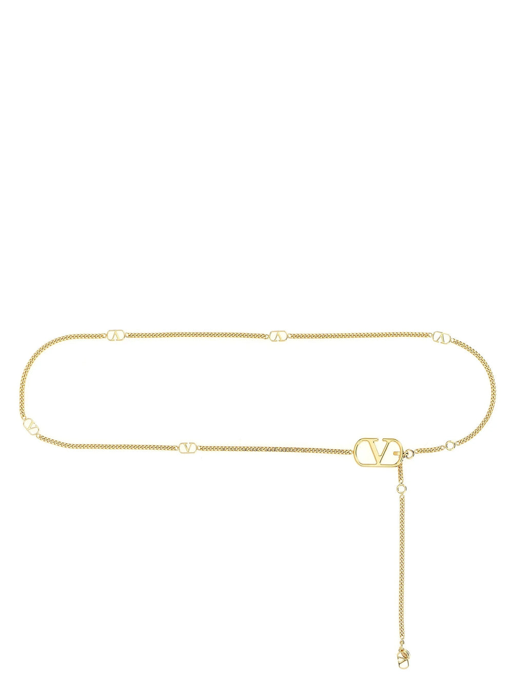 Valentino Garavani Gold Brass Regular Belt - M