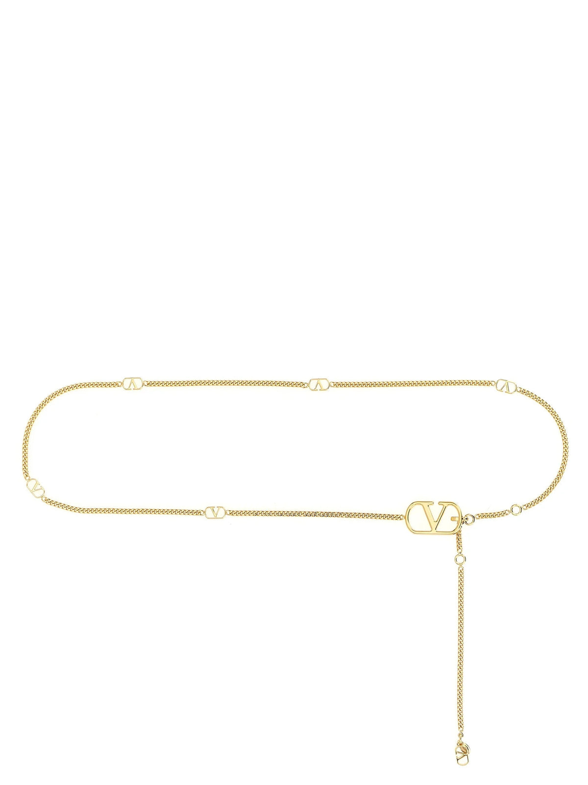 Valentino Garavani Gold Brass Regular Belt - M