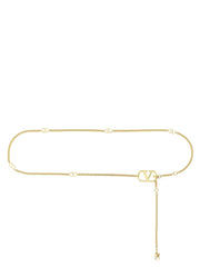 Valentino Garavani Gold Brass Regular Belt - M