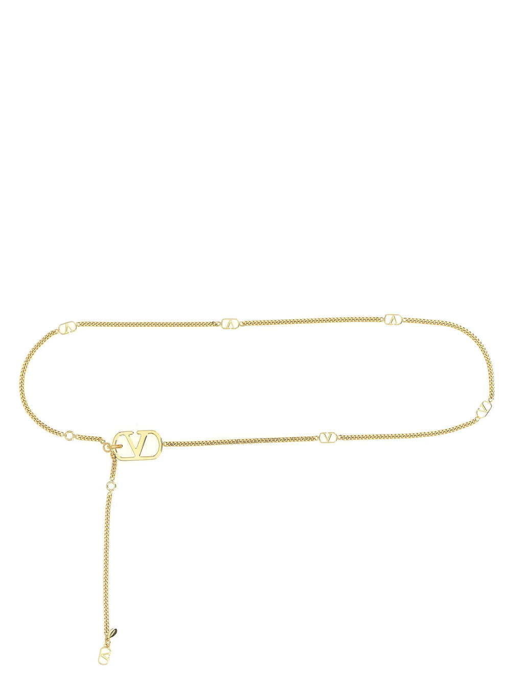 Valentino Garavani Gold Brass Regular Belt - M