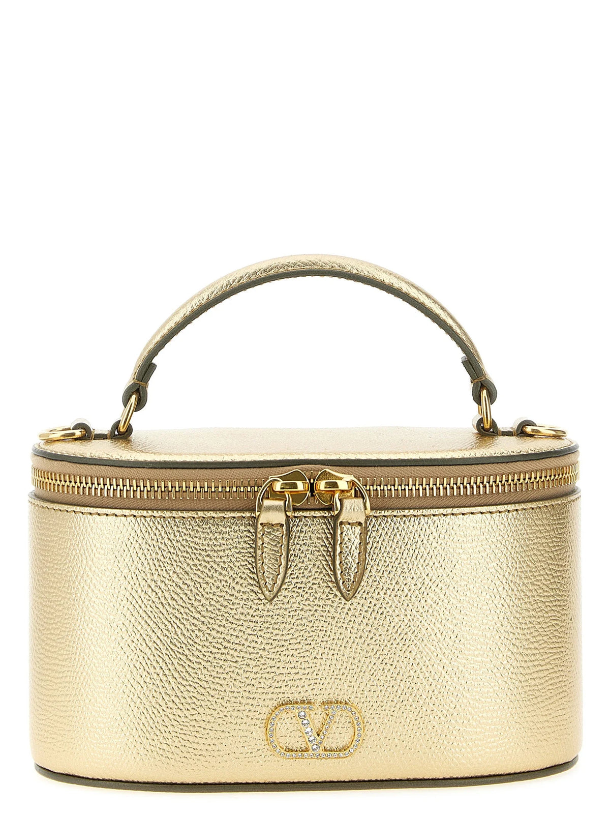 Valentino Garavani Gold Calfskin Handbag