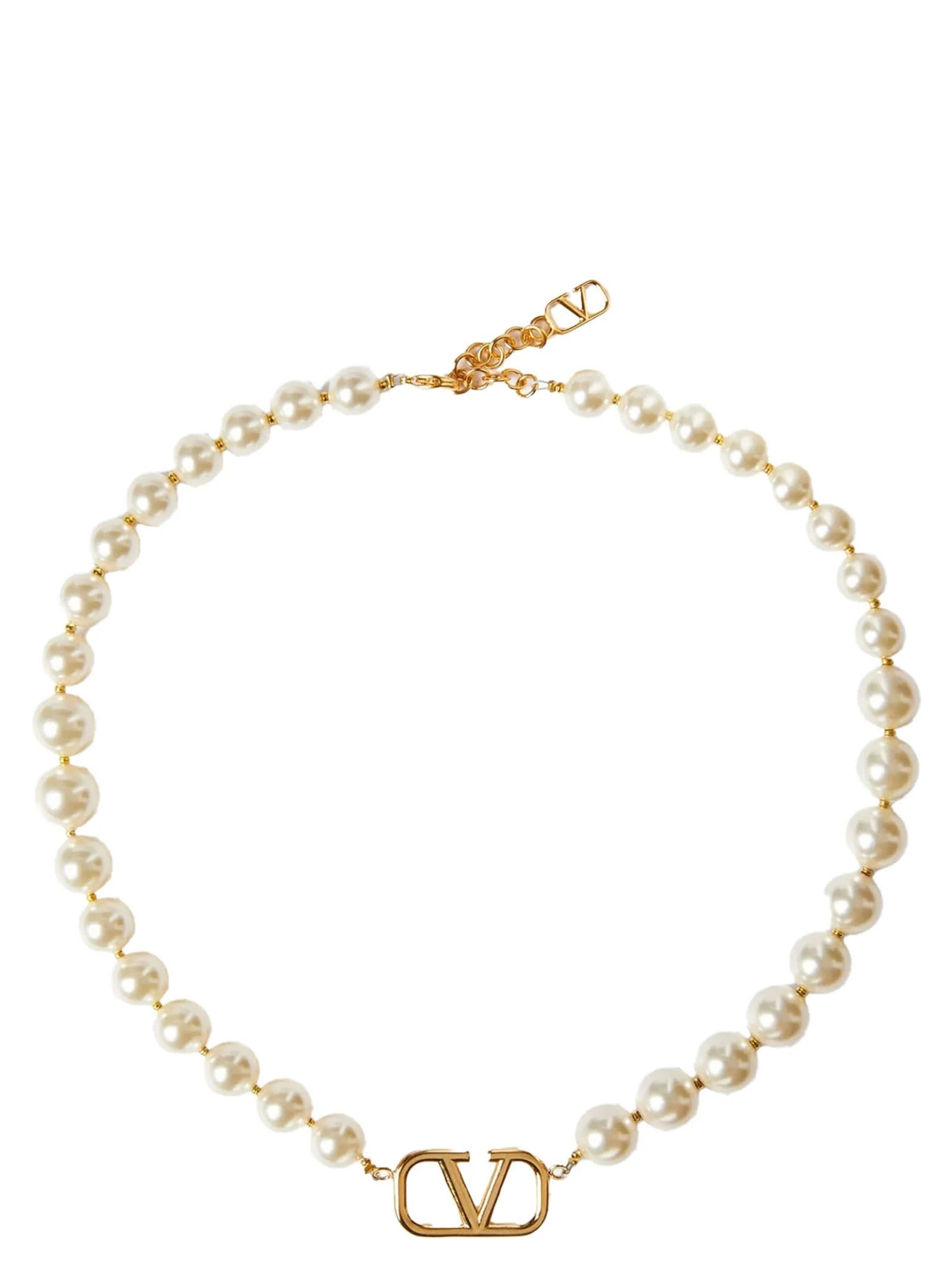 Valentino Garavani Gold Metal Necklace - One Size