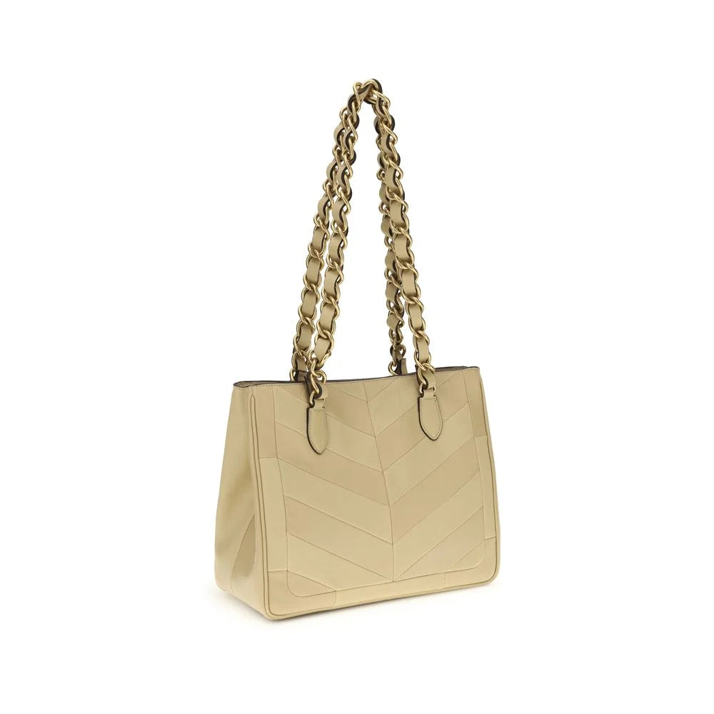 Valentino Garavani Gold Napa Leather / Calf Bos Taurus Shoulder Bag