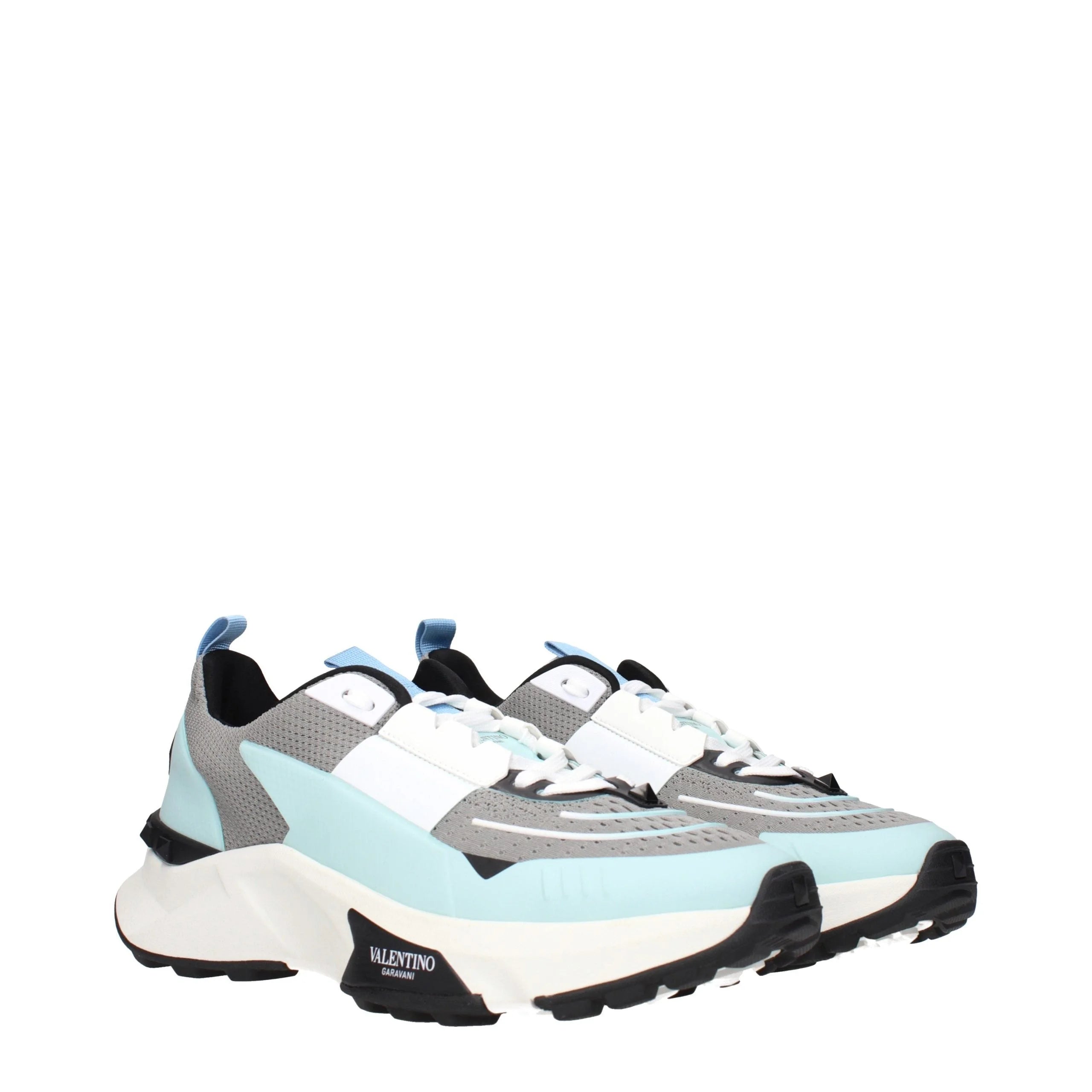 Scarpe sneakers athletic in tessuto grigio Valentino Garavani