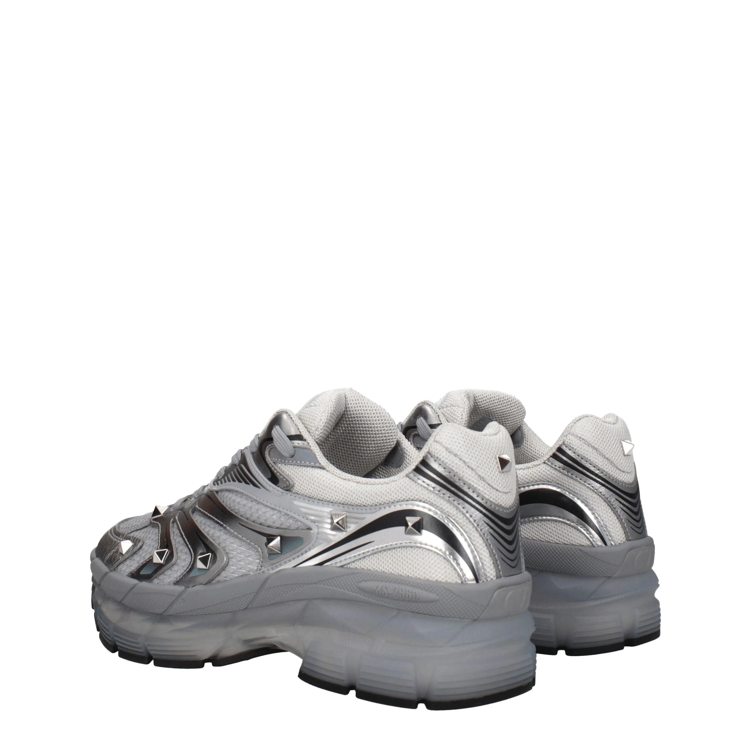 Valentino Garavani Gray Fabric Athletic Sneakers - EU39.5/US6.5 - Sneakers