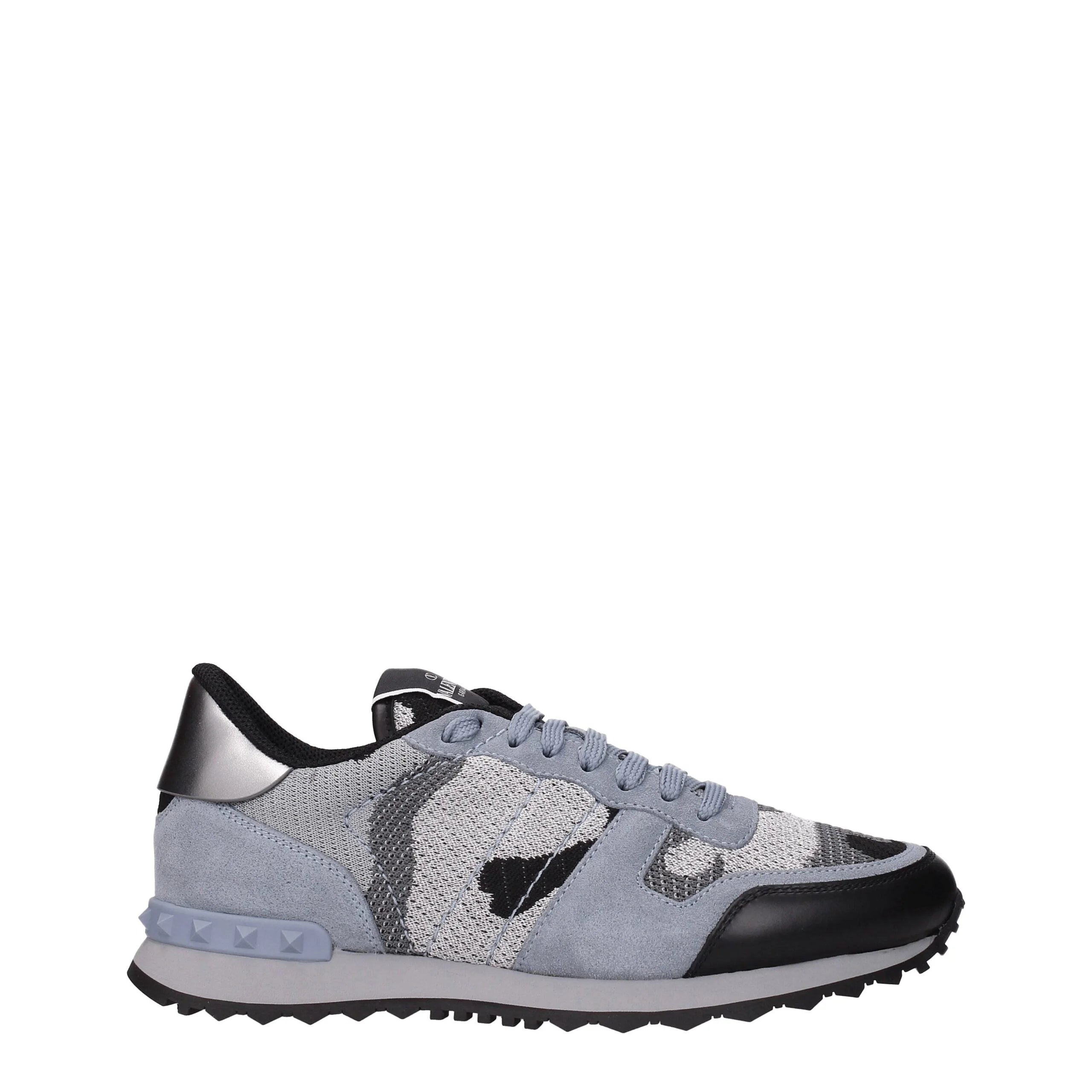 Valentino Garavani Gray Fabric Athletic Sneakers - EU40.5/US7.5