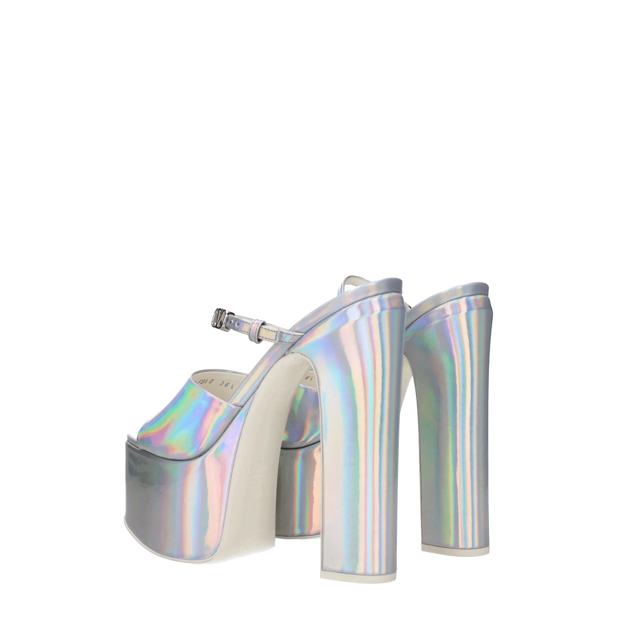 Valentino Garavani Gray Leather Platforms - EU38.5/US8.5