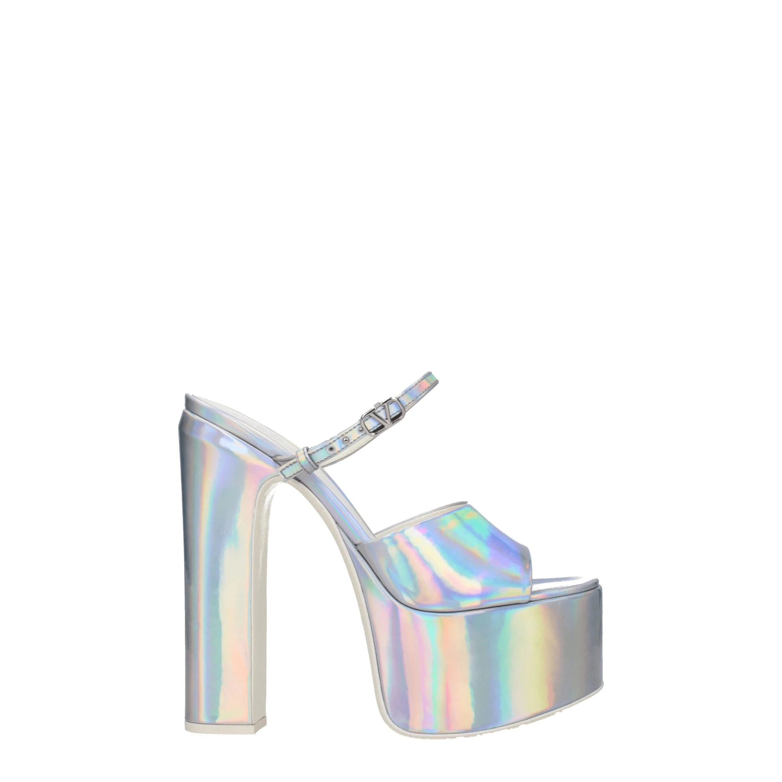 Valentino Garavani Gray Leather Platforms - EU38.5/US8.5