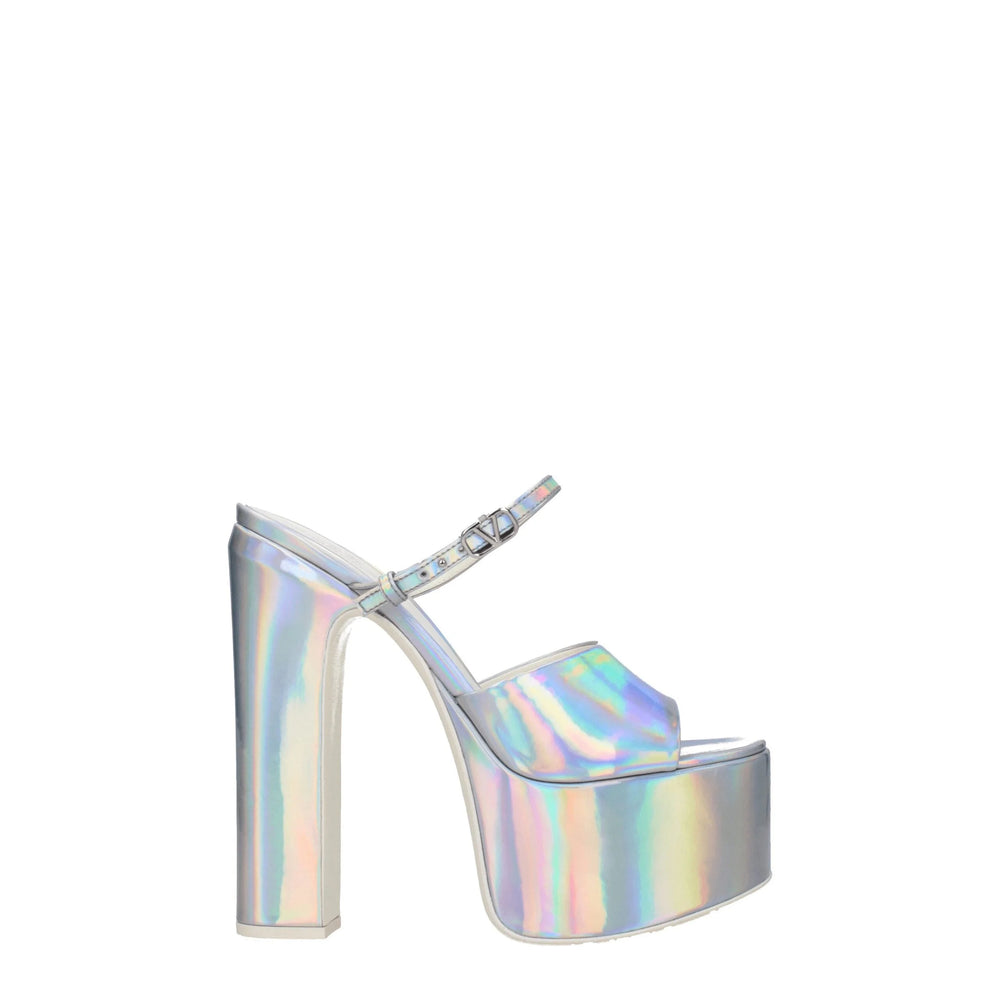 Valentino Garavani Gray Leather Platforms - EU38.5/US8.5