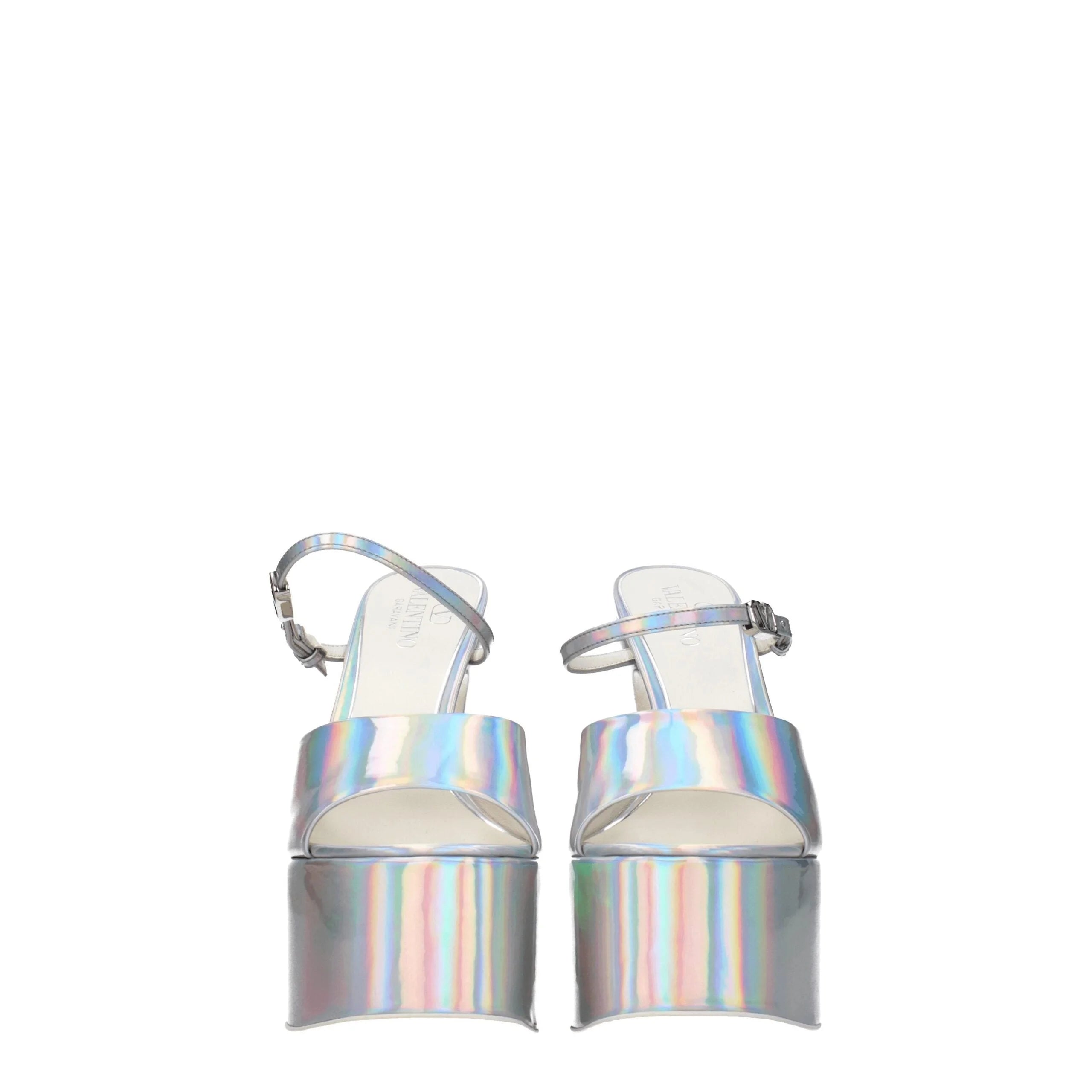 Valentino Garavani Gray Leather Platforms - EU38.5/US8.5