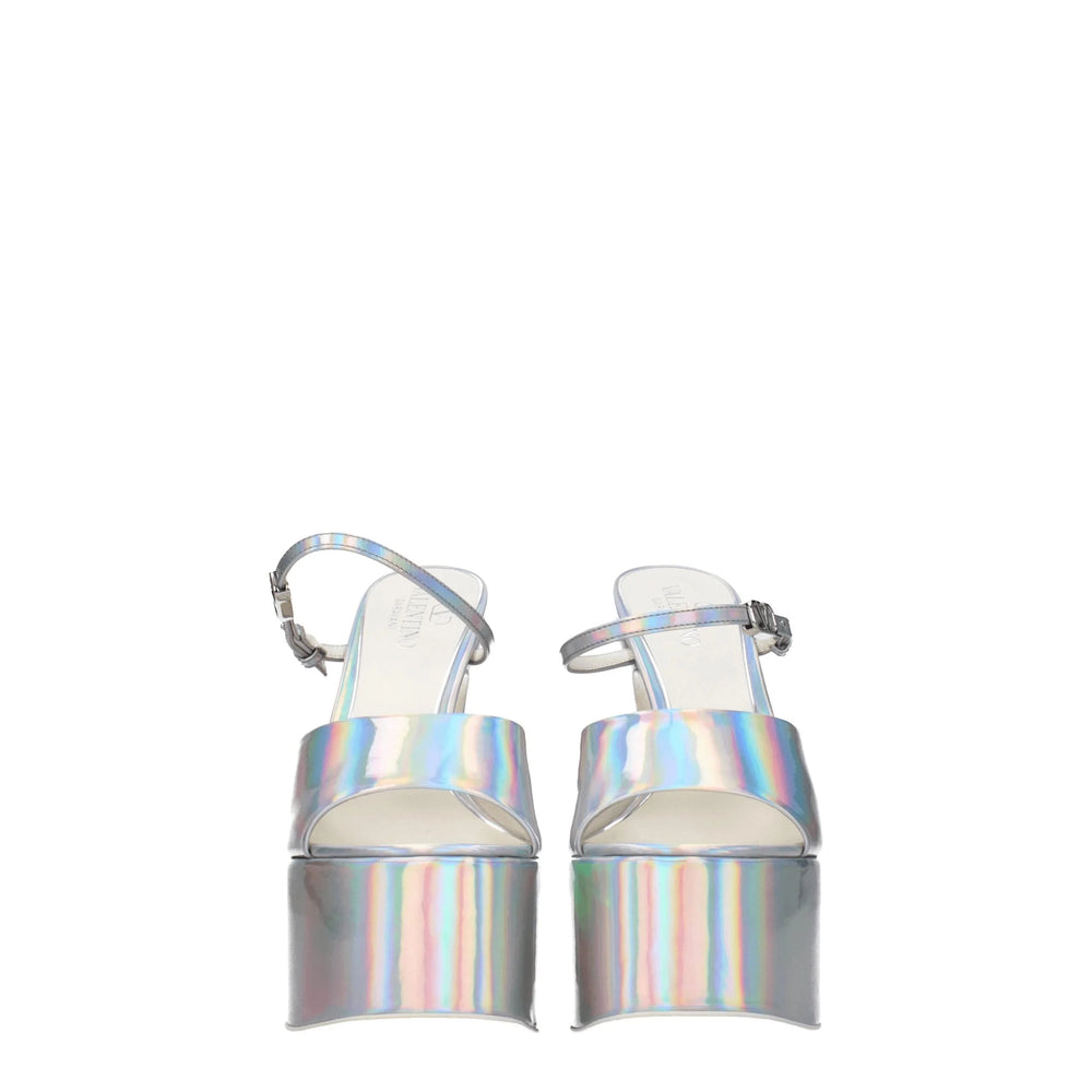 Valentino Garavani Gray Leather Platforms - EU38.5/US8.5