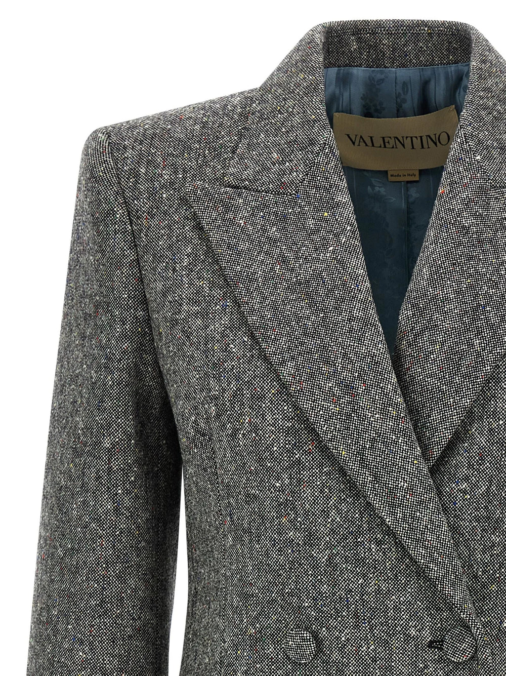 Valentino Garavani Gray Virgin Wool Blazer - IT40