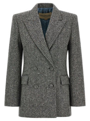 Valentino Garavani Gray Virgin Wool Blazer - IT40