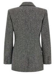 Valentino Garavani Gray Virgin Wool Blazer - IT40