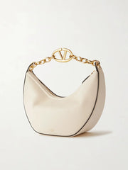 Valentino Garavani Ivory Leather Small Hobo Vlogo Shoulder Bag - Hobo Bags