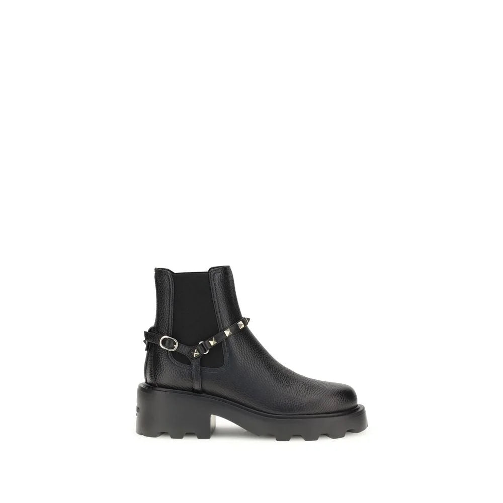 Valentino Garavani Leather Ankle Boots - Boots