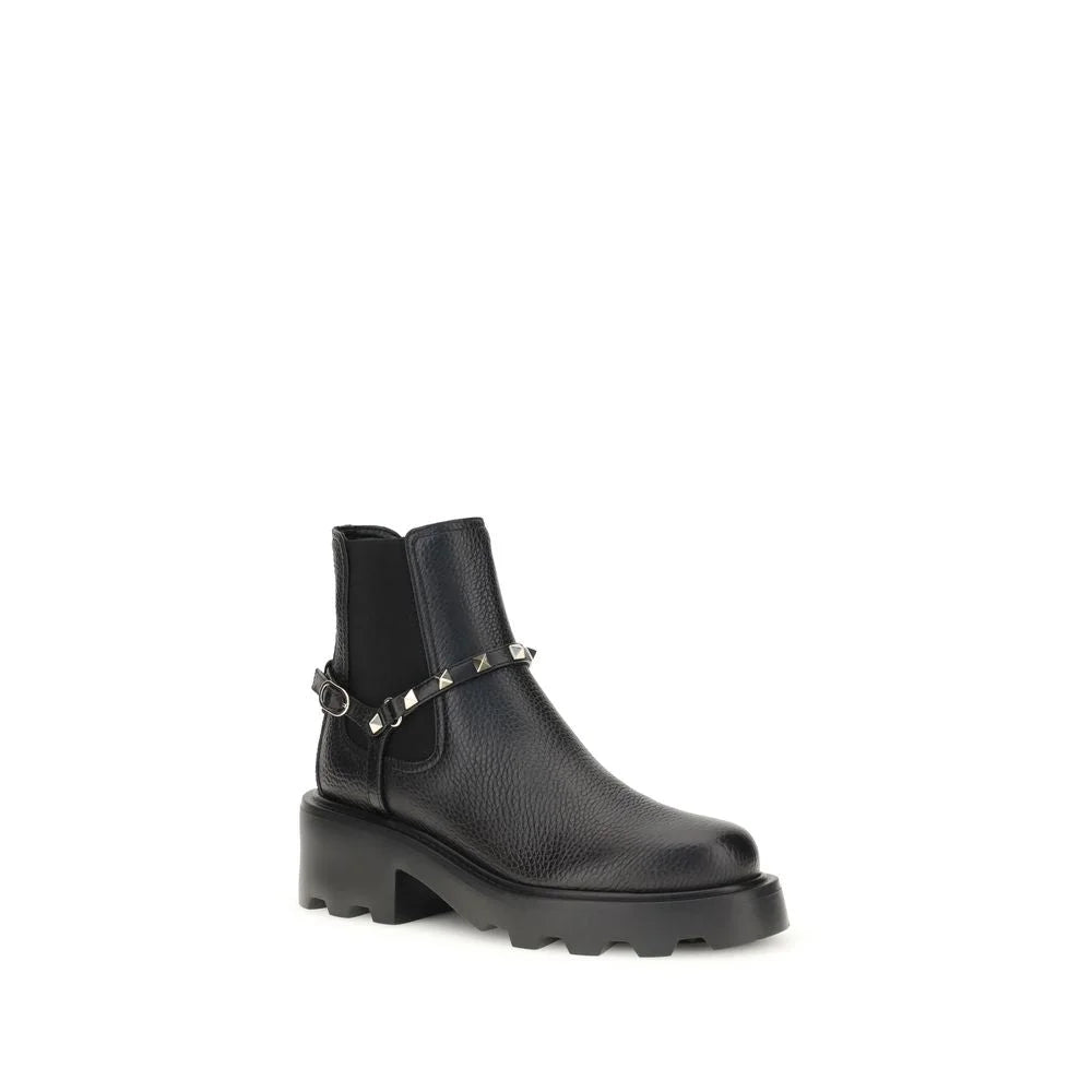Valentino Garavani Leather Ankle Boots - Boots