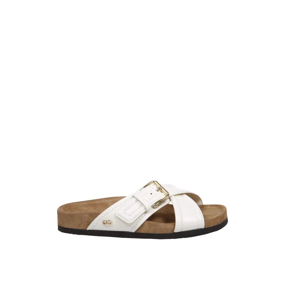 Valentino Garavani Leather Flat Sandals - Sandals