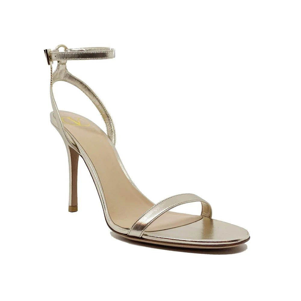 Valentino Garavani Valentino Leather Heel Sandals - EU40.5/US10.5 - Sandals
