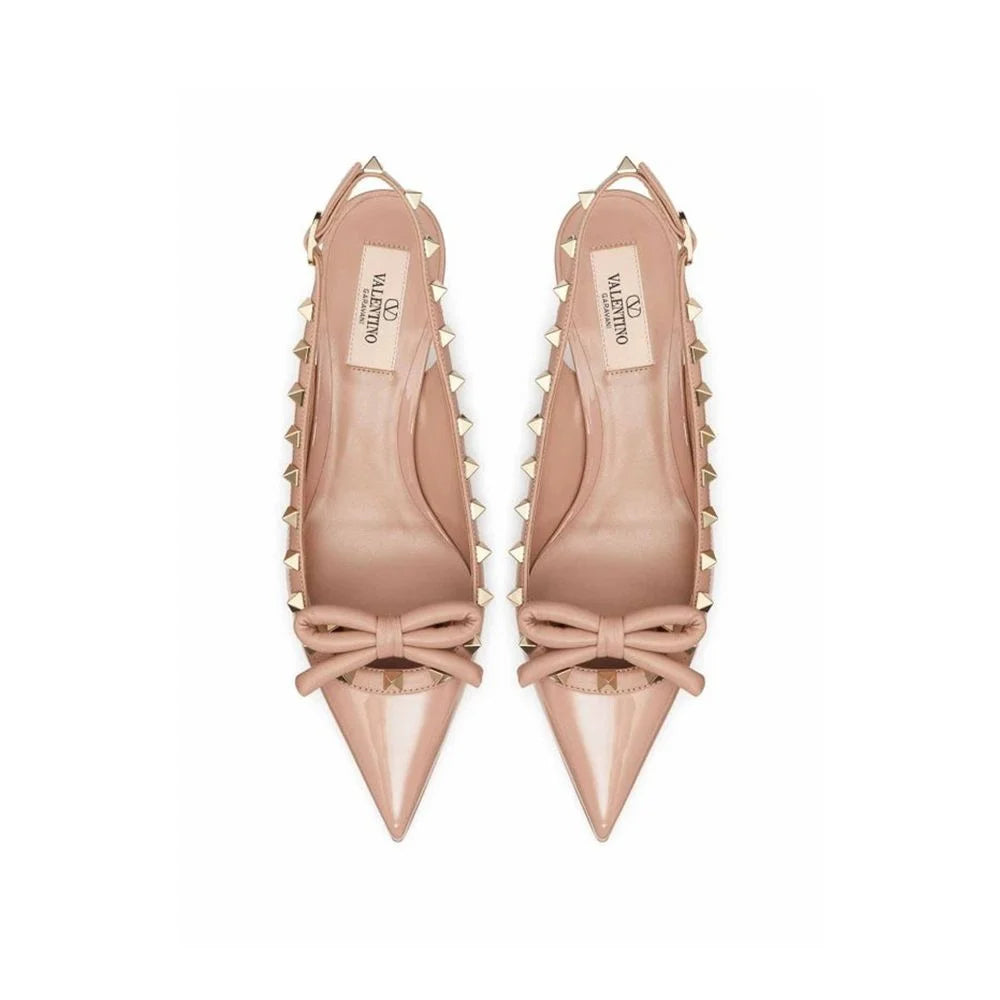 Valentino Garavani Leather Slingback Pumps - EU35/US5 - Heels