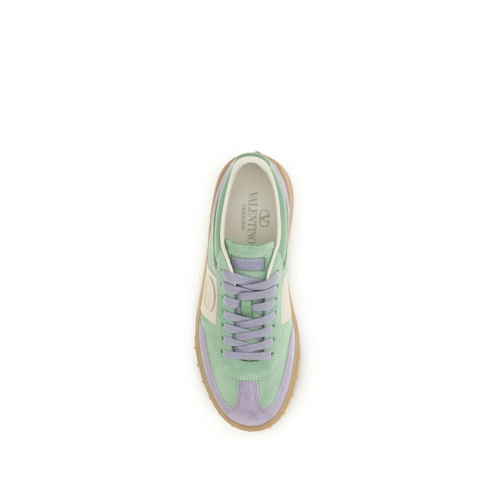 Valentino Garavani Mehrfarbige Low-Top-Sneakers aus Kalbsleder Bos Taurus