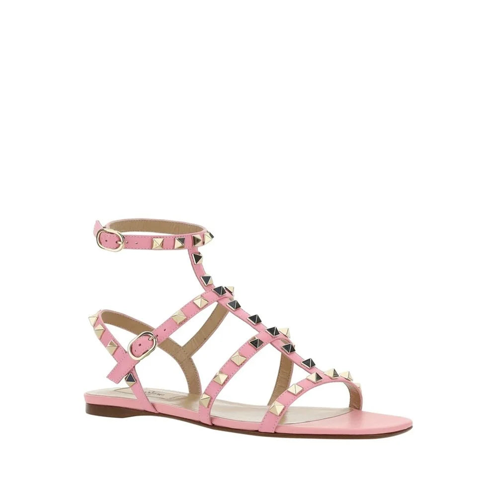 Valentino Garavani Multicolor Calfskin Flat Sandals - EU35.5/US5.5