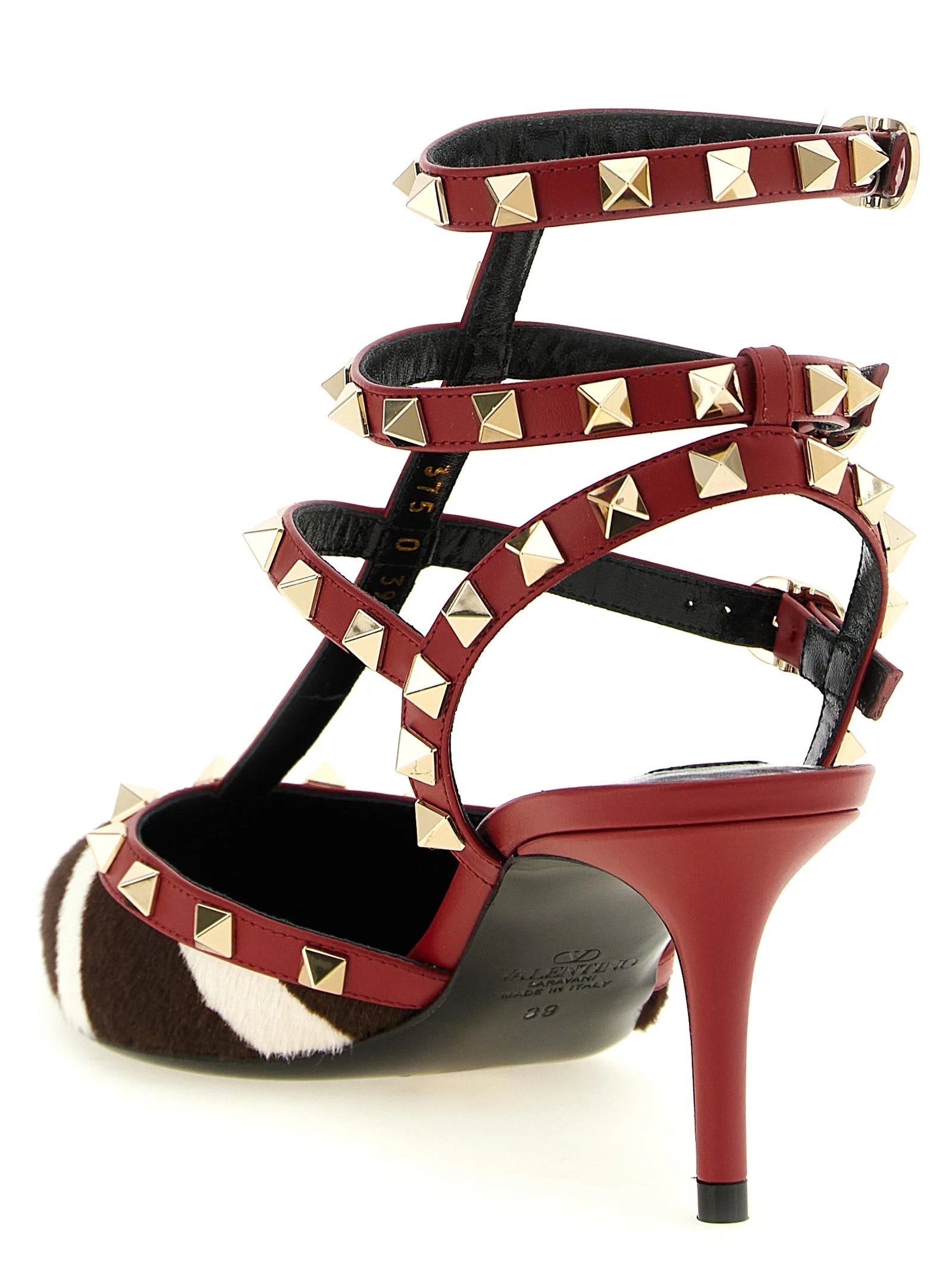 Valentino Garavani Multicolor Calfskin Mid Heel Pumps - EU39/US9