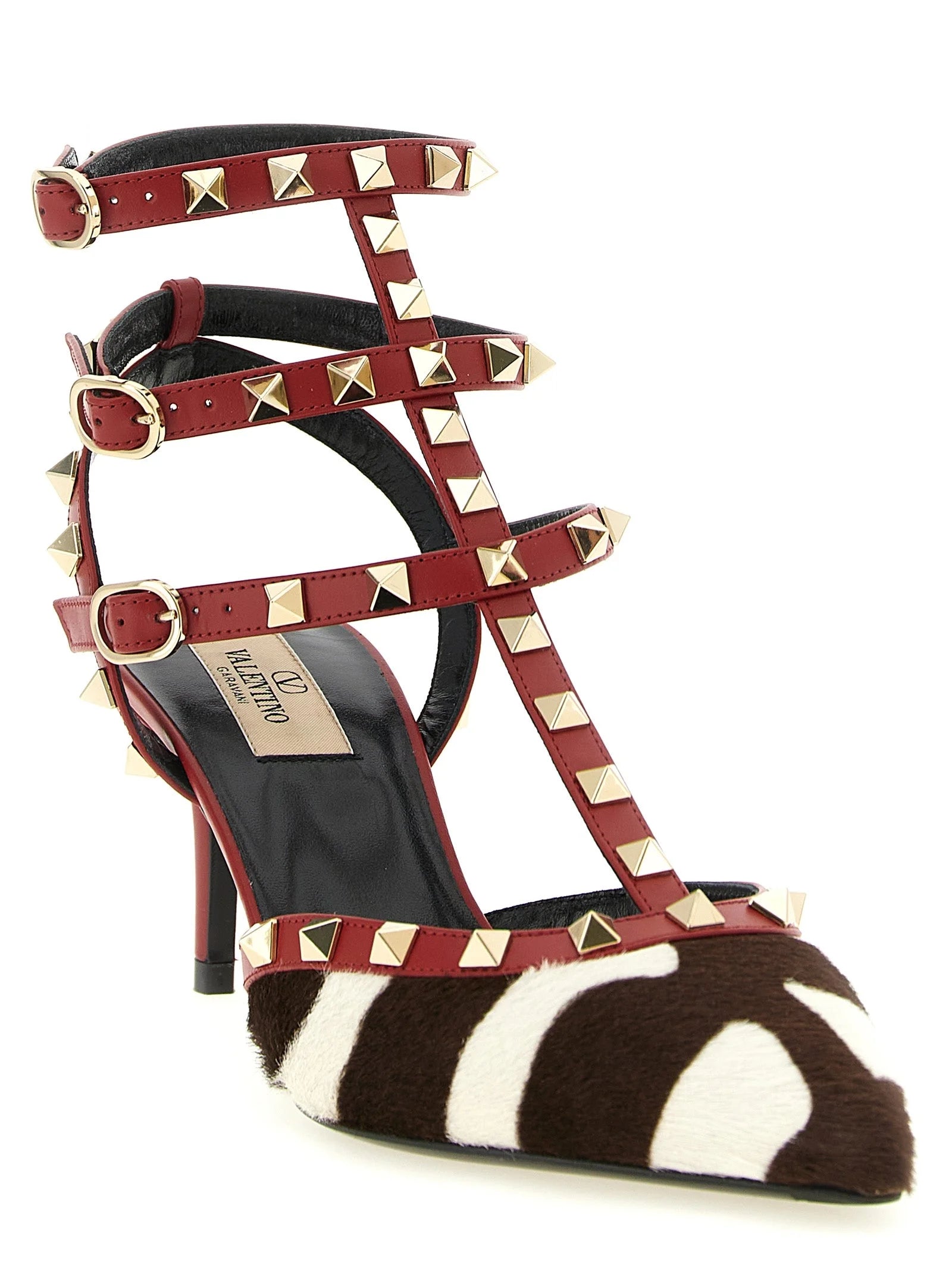 Valentino Garavani Multicolor Calfskin Mid Heel Pumps - EU39/US9