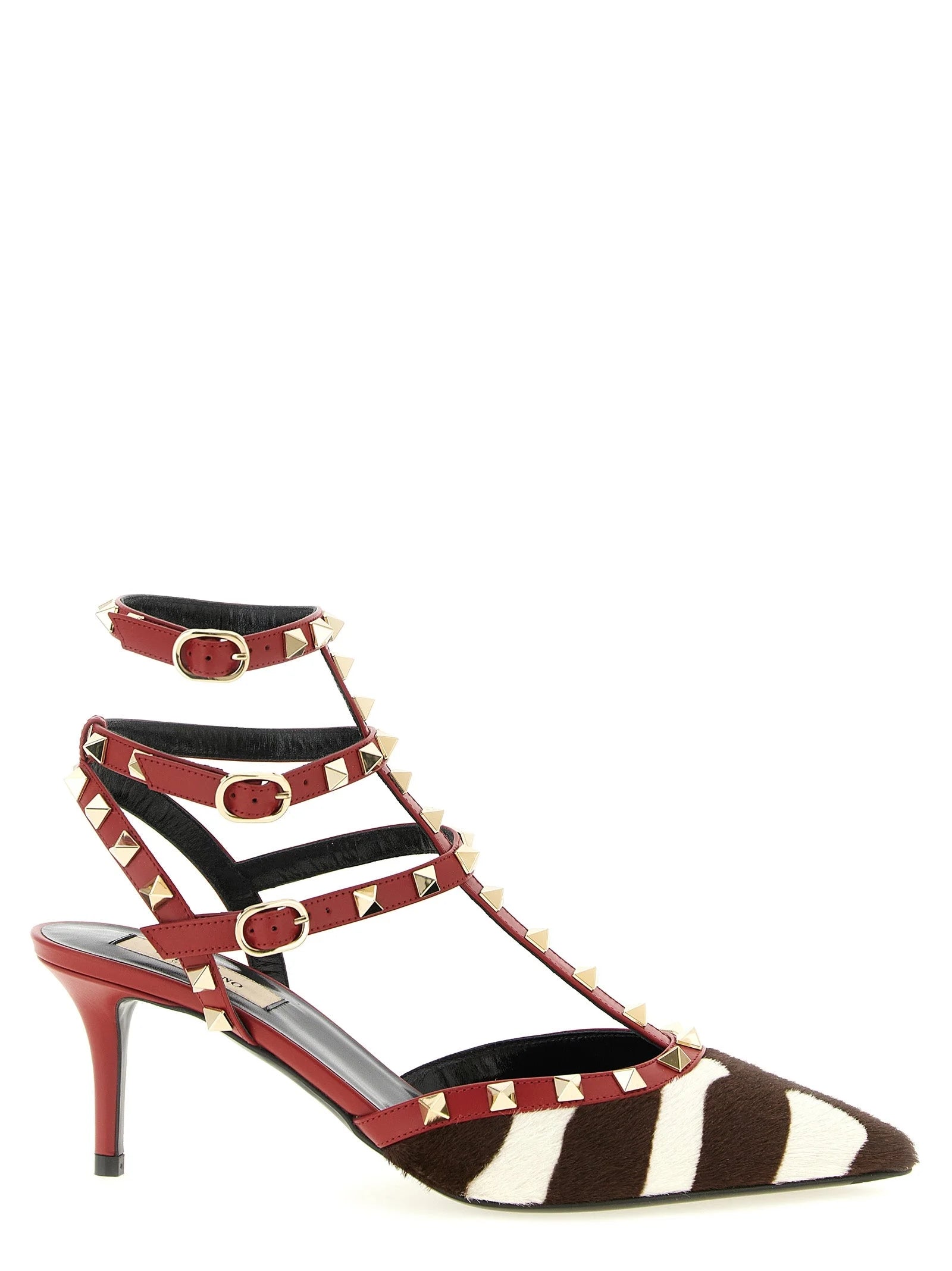 Valentino Garavani Multicolor Calfskin Mid Heel Pumps - EU39/US9