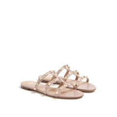 Valentino Garavani Multicolor Calfskin Strap-On Sandals - EU35.5/US5.5