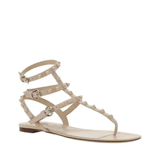 Valentino Garavani Multicolor Calfskin Strap-On Sandals - EU35/US5