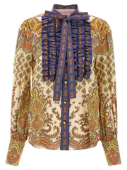 Valentino Garavani Multicolor Cotton Blouse - IT42