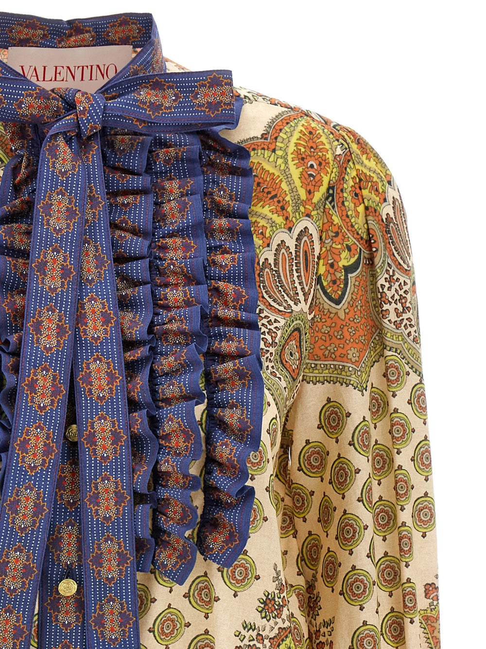 Valentino Garavani Multicolor Cotton Blouse - IT42