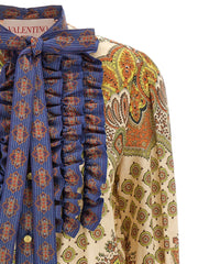 Valentino Garavani Multicolor Cotton Blouse - IT42