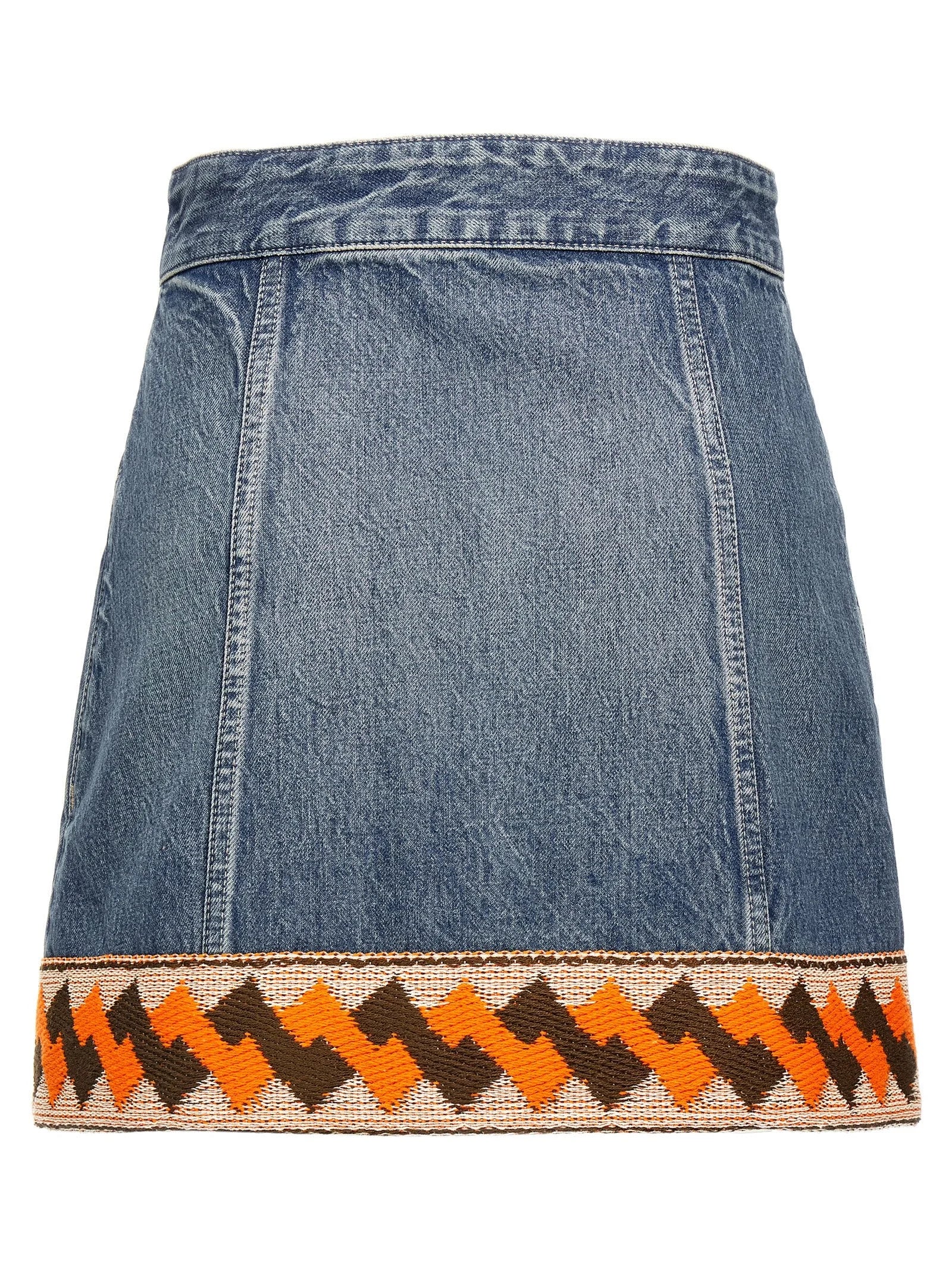 Valentino Garavani Multicolor Cotton Long Skirt - IT38