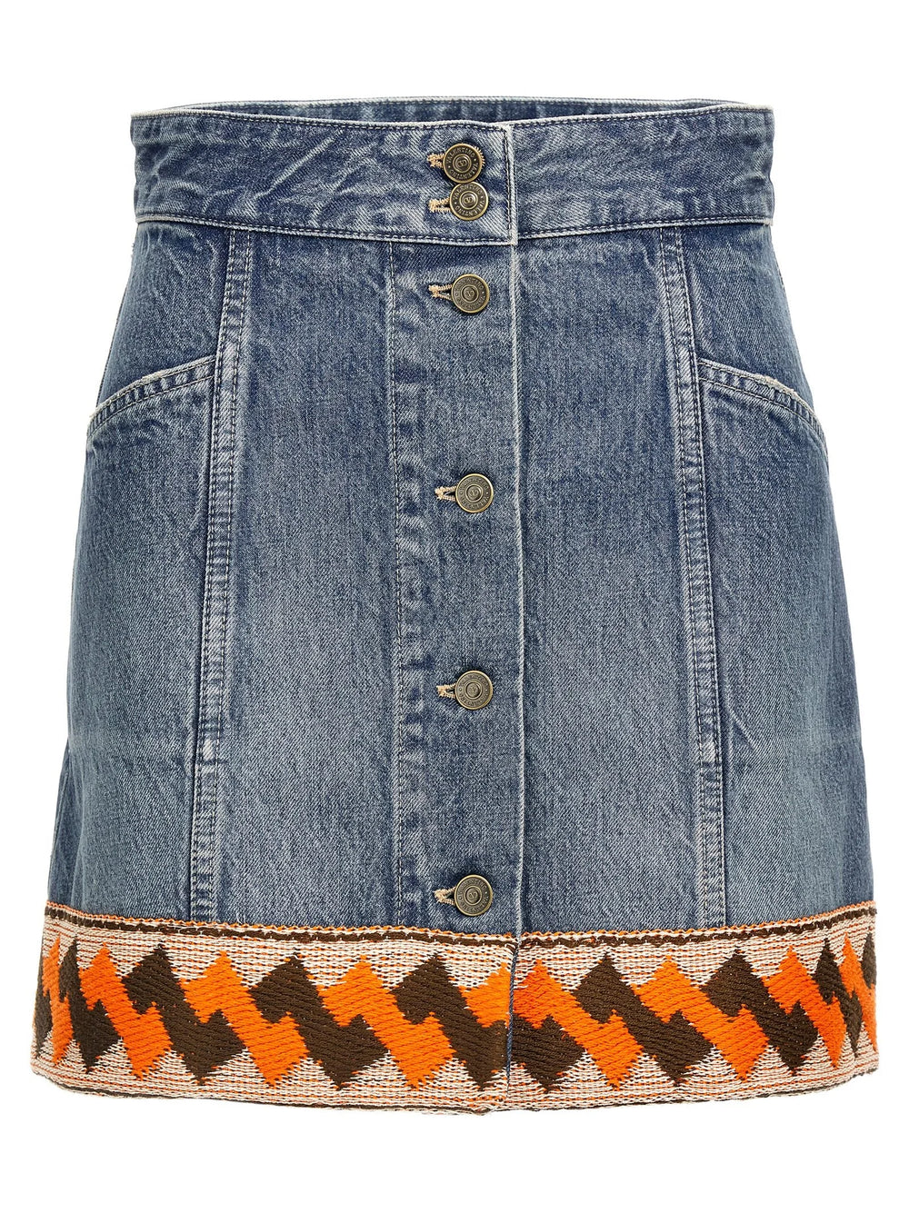 Valentino Garavani Multicolor Cotton Long Skirt - IT38