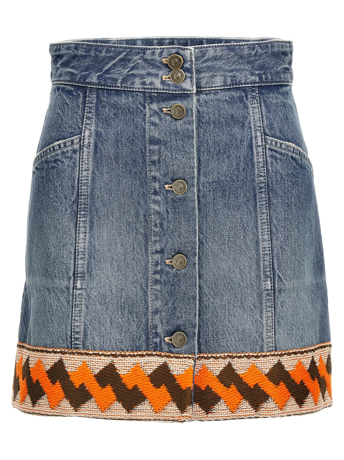 Valentino Garavani Multicolor Cotton Long Skirt - IT38