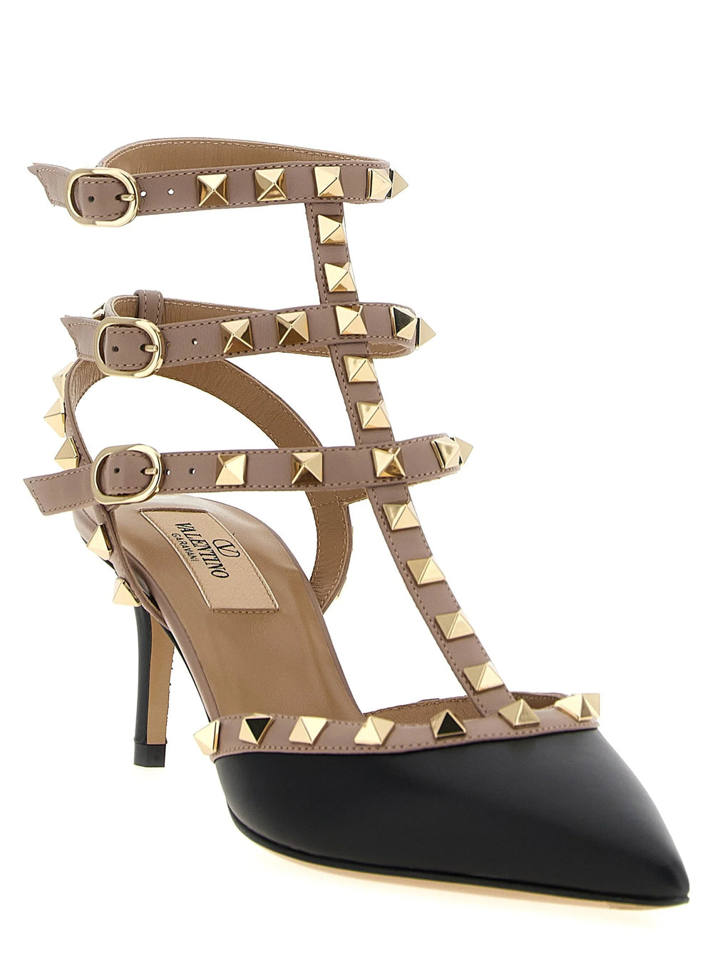 Valentino Garavani Multicolor Lamb Leather Mid Heel Pumps - EU35/US5