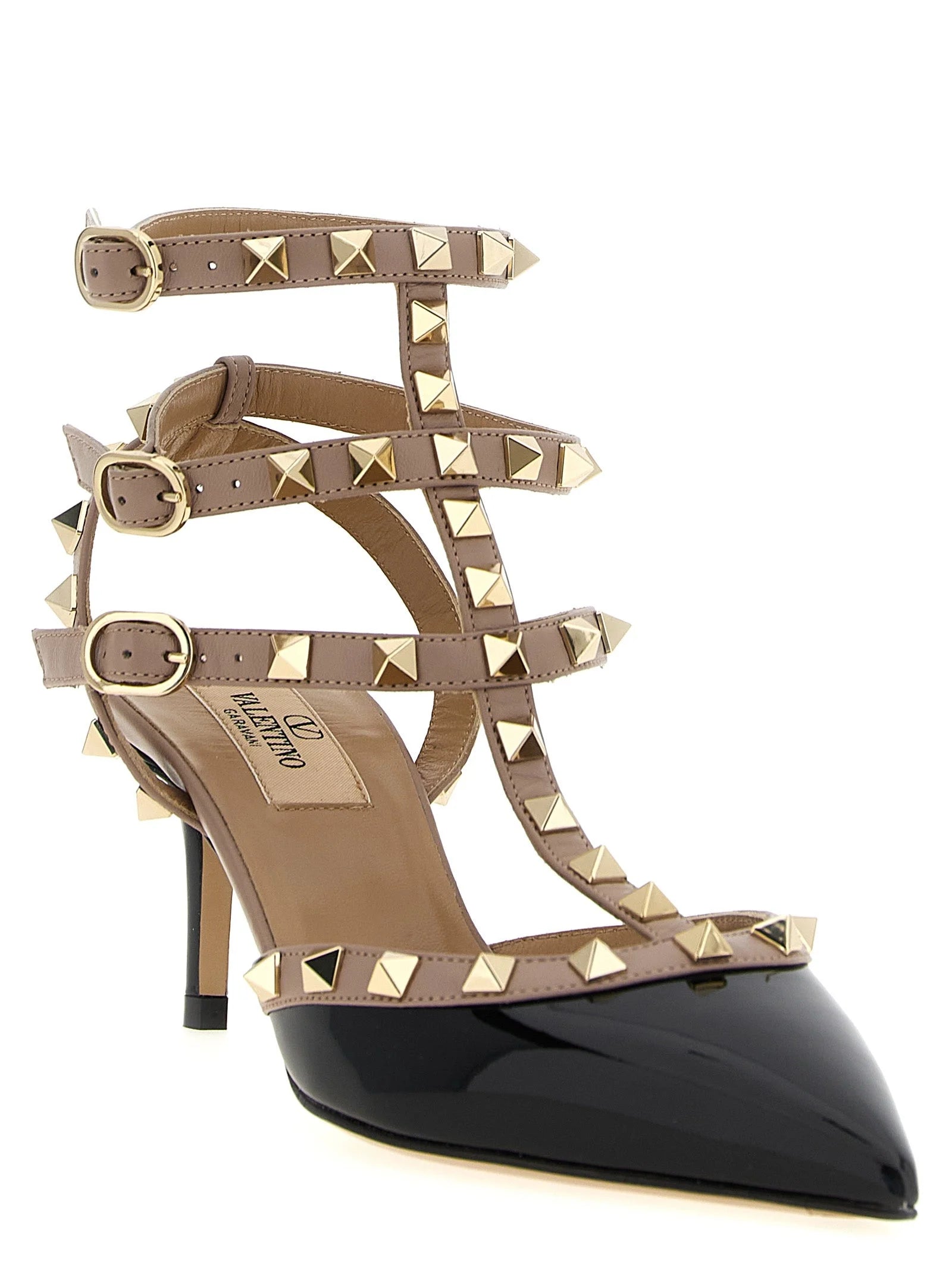 Valentino Garavani Multicolor Lamb Leather Mid Heel Pumps - EU35/US5