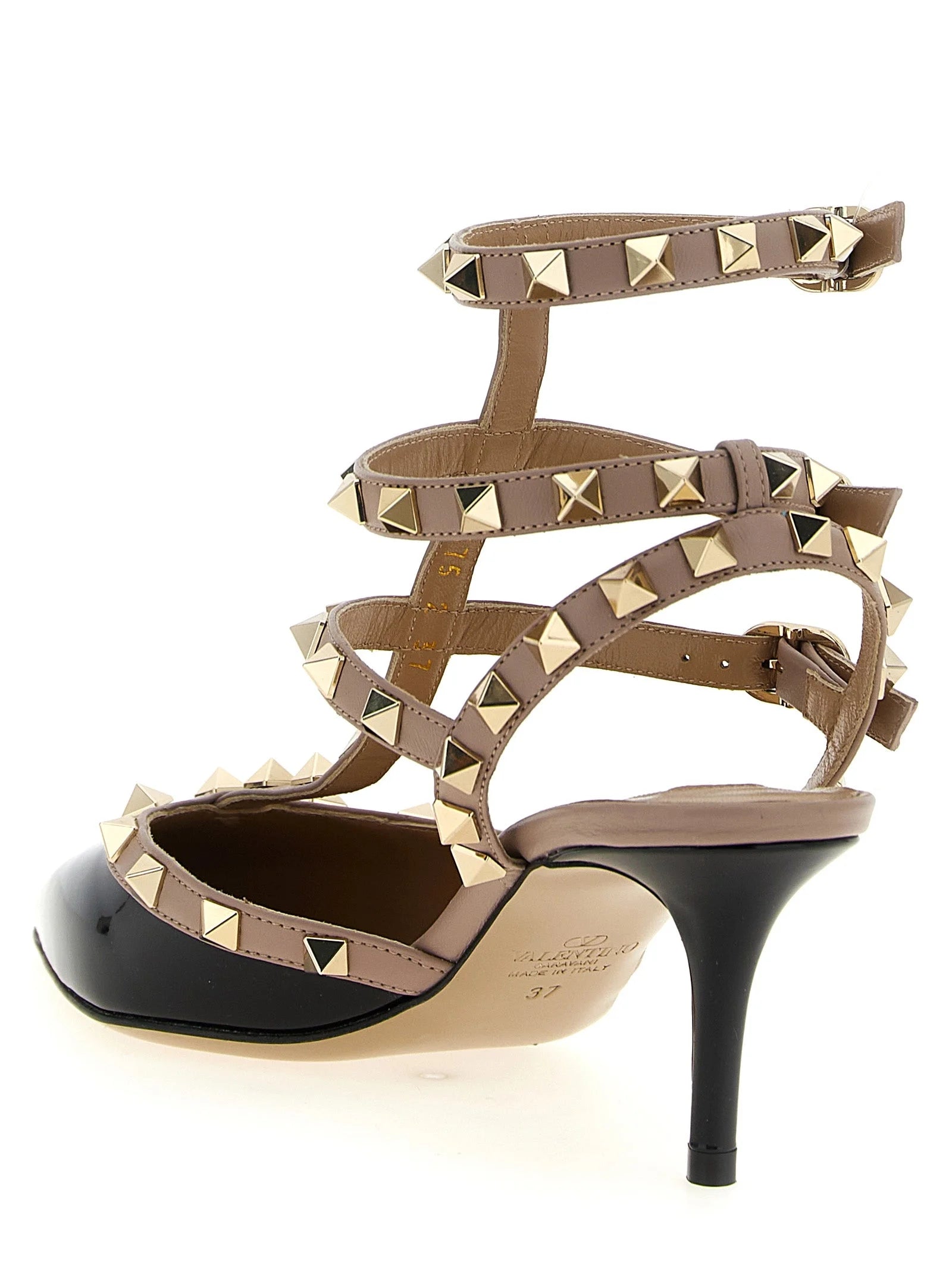Valentino Garavani Multicolor Lamb Leather Mid Heel Pumps - EU35/US5