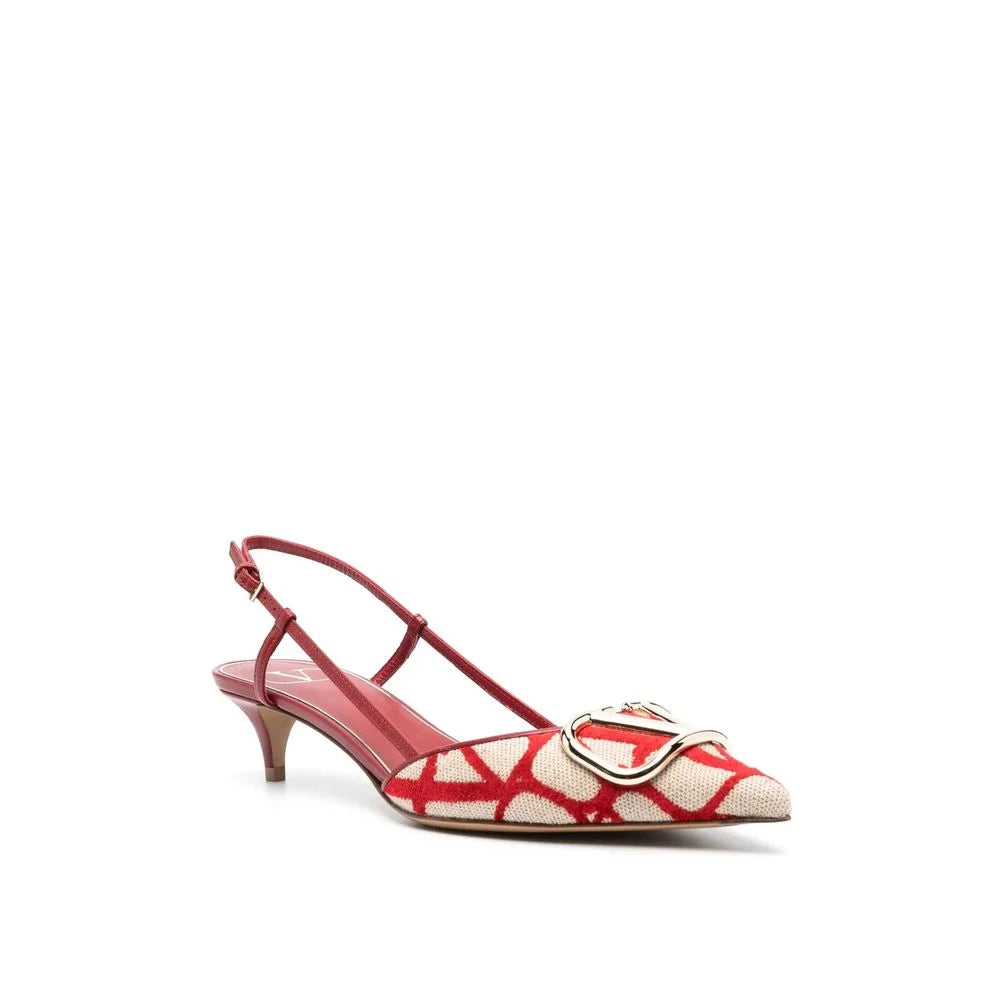Valentino Garavani Multicolor Leather Mid Heel Pumps - EU36/US6