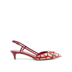 Valentino Garavani Multicolor Leather Mid Heel Pumps - EU36/US6