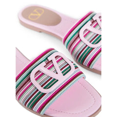 Valentino Garavani Multicolor Leather Slides - EU36/US6