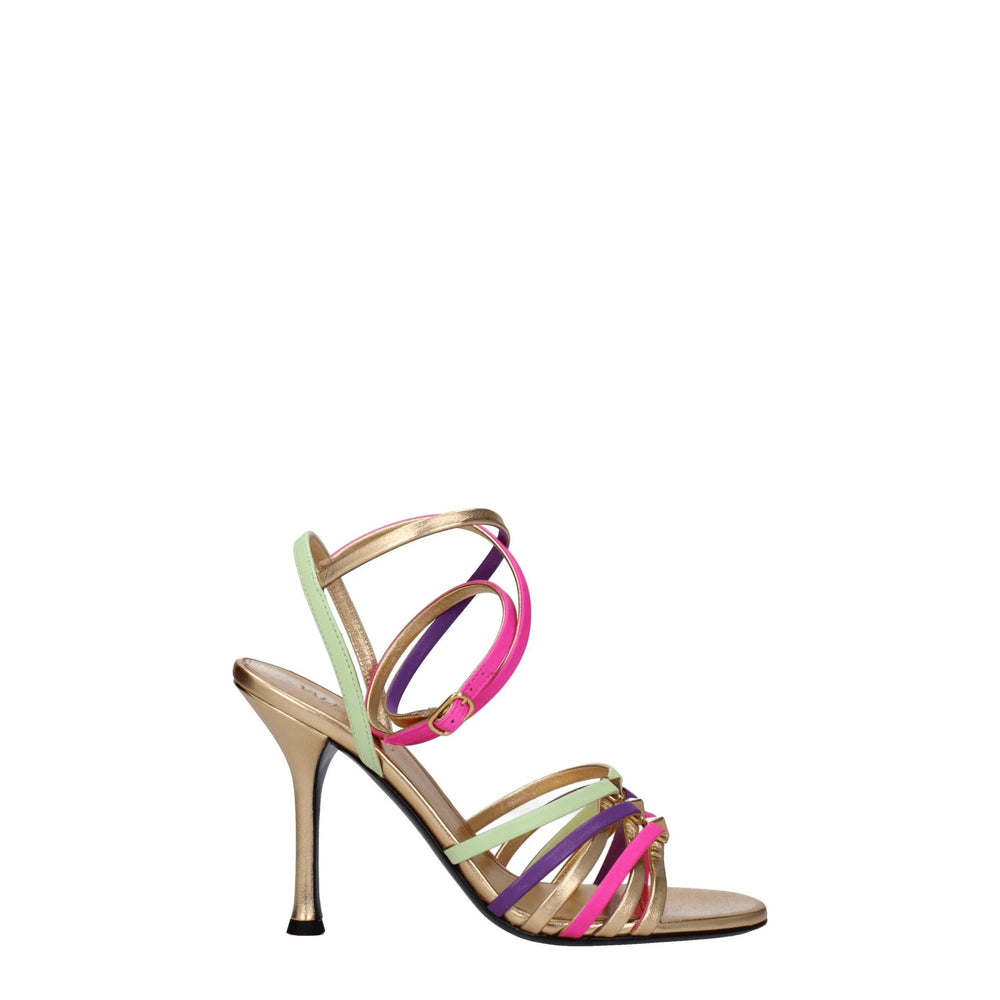 Valentino Garavani Multicolor Leather Stiletto Heels Sandals - Sandals