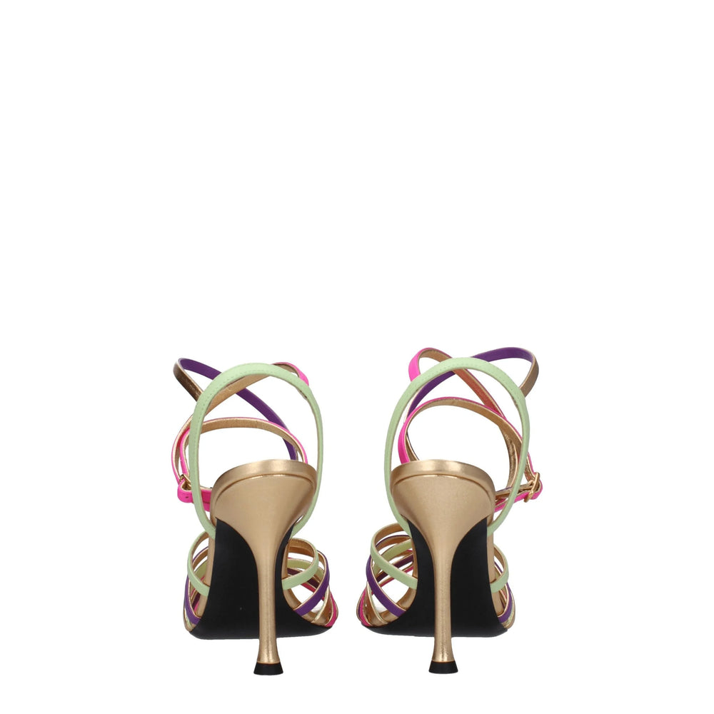 Valentino Garavani Multicolor Leather Stiletto Heels Sandals