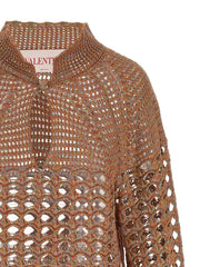 Valentino Garavani Multicolor Linen Cardigan - M