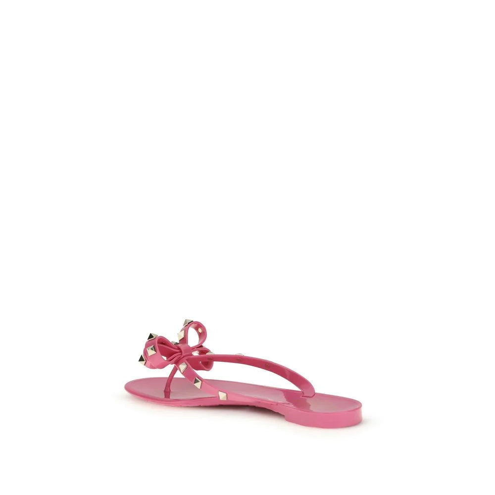 Valentino Garavani Multicolor Pvc Flat Sandals - EU39/US9