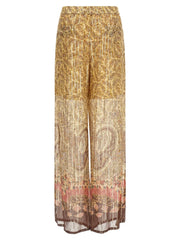 Valentino Garavani Multicolor Silk Casual Pants